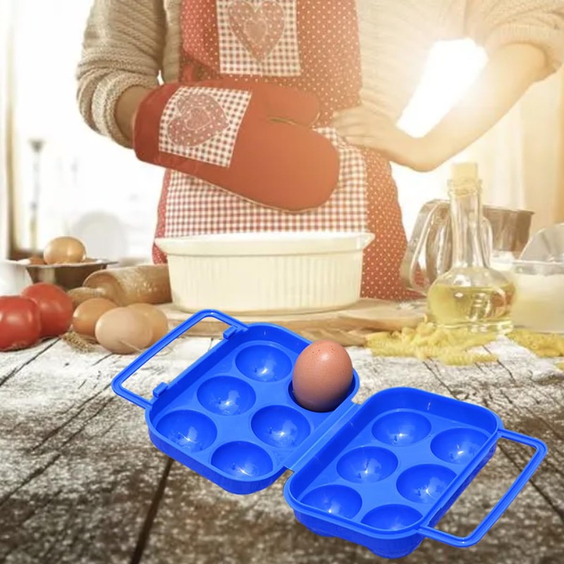 PANYTOW Portable Folding Plastic Egg Carrier Holder Storage Container for