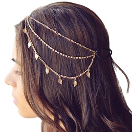 Traziewell Bride Headband Crystal Head Chain Golden Rhinestone Bridal Headbands Wedding Hair Accessories for Women Hair Band HB000910