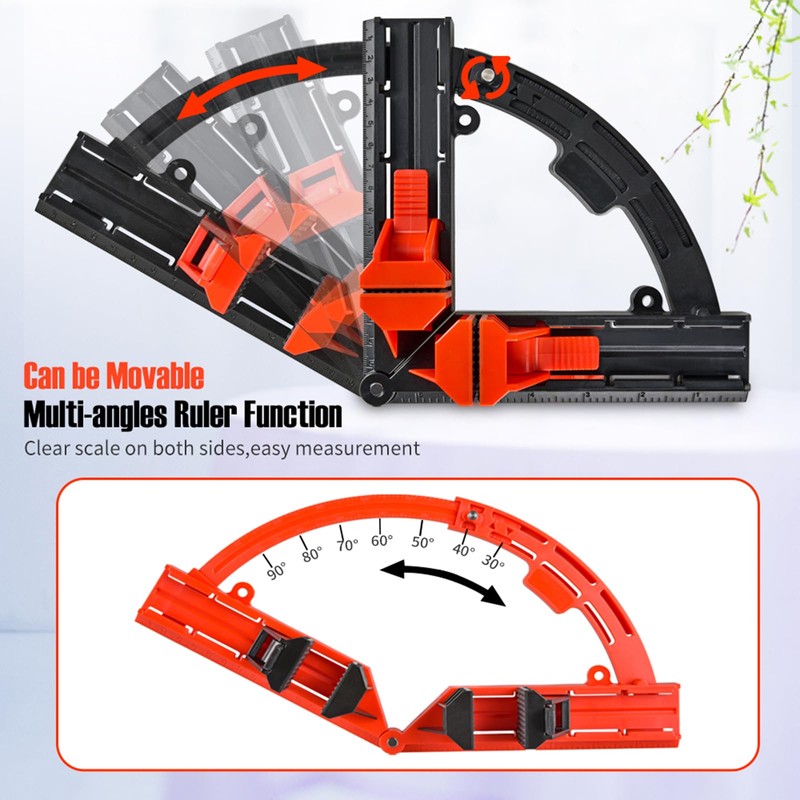 NS Juvyig Right Angle Clamp, Multi Angles Movable Corner Clamps,