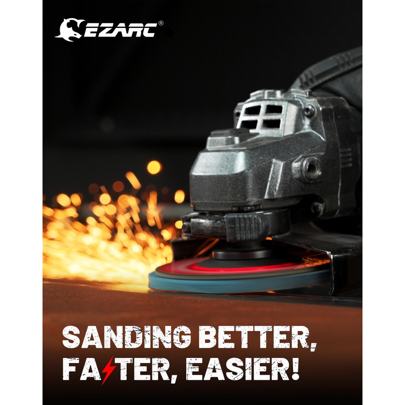 EZARC 12 Pack 120 Grit Flap Discs 4 1/2 for