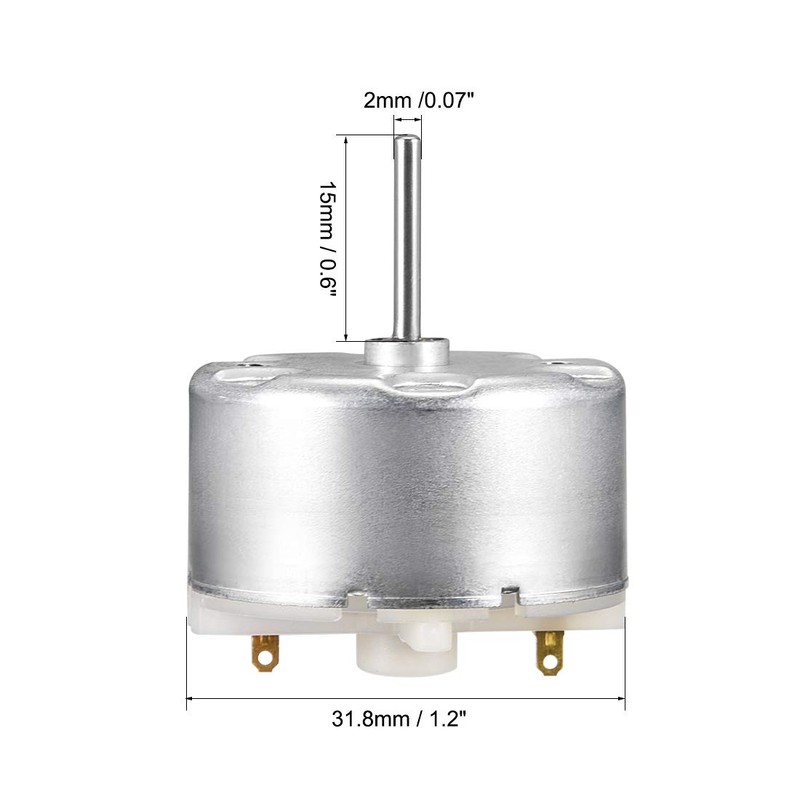 sourcing map Micro Motor DC 9V 13800-14500RPM High Speed Motor