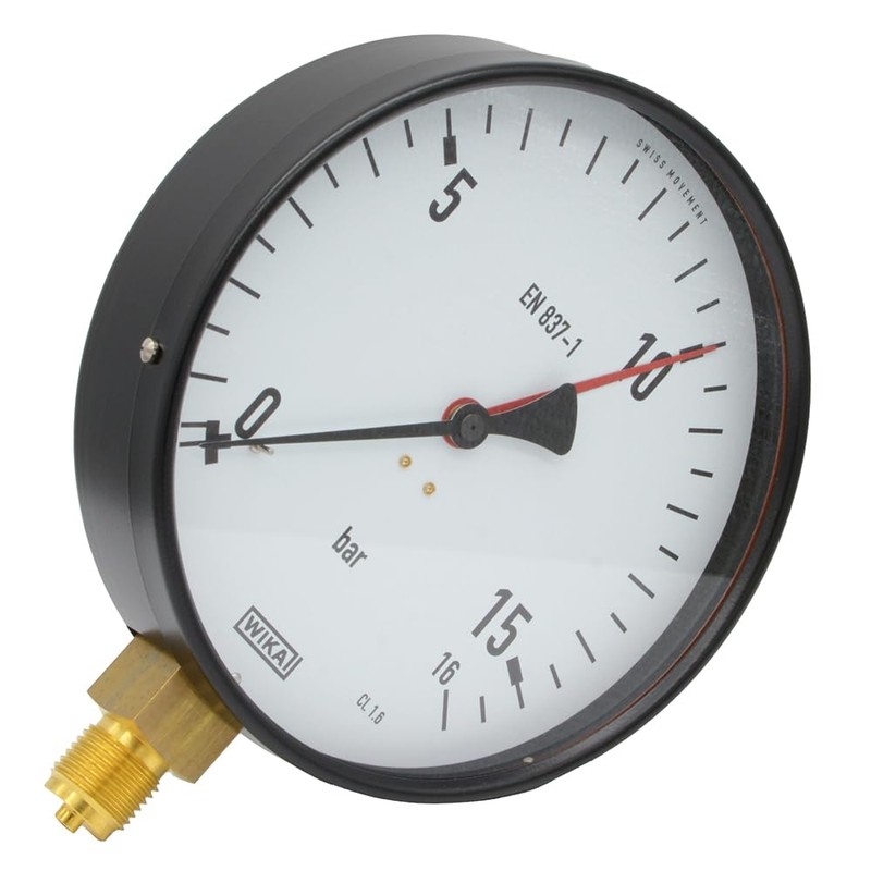 Fittingteile - Wika Pressure Gauge 111.10 Vertical Diameter 160 mm