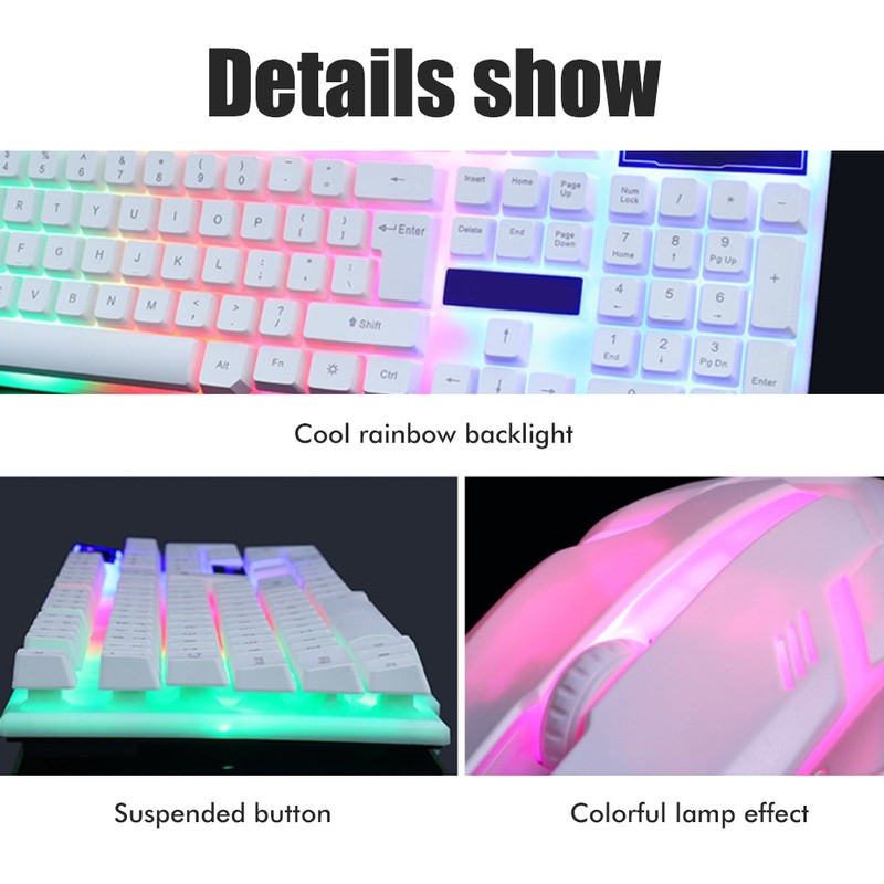 USB Gaming Keyboard and USB Mouse Combo LED Backlit Keyboard