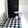 auxua Black Vinyl Marble Flooring Roll – Small Size (15.7”