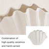 Shell Ceramic Vase Dried Flowers Handmade Vases for Home Decoration