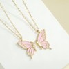 2 PCS Best Friend Necklaces Magnetic Butterfly Matching Necklaces for