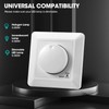 LED Dimmer, 5-300 W LED Dimmer Switch, Flush-Mounted Dimmer Switch