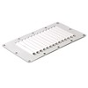 Amarine Made Stainless Steel Stamped Louvered Vent Rectangular Marine Vent
