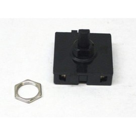 Generic WB24X10130 Black Push Button Manual Range Hood Light Switch - IP54, 1-way, 1 Count, Normally Open, Screw Connector - Replaces AP3754330, PS953546, 1086019, AH953546, EA953546