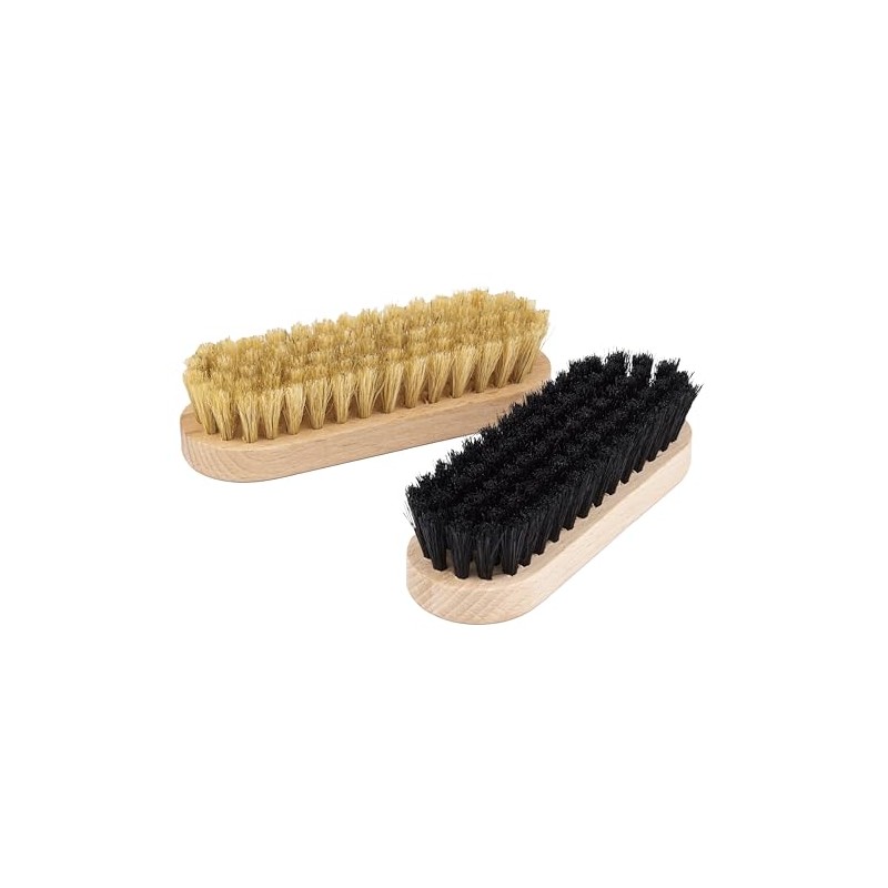 Mr. Minit Twin Set Brush (Set of 2), Shoe Polishing,