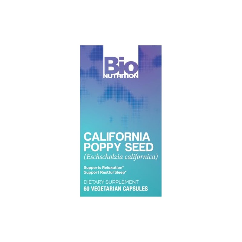 Bio Nutrition California Poppy Vegi-Caps, 60 unidades
