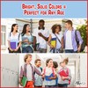 Stretchable, Easy Apply Book Covers 6 Pack Solid Colors. Jumbo