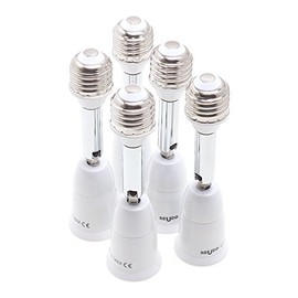 E26 Extension Adapter (Large: 4.3 inches (11 cm) extension and angle adjustment) (Set of 5)