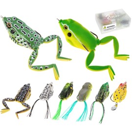 Hollow Body Frog Lures kit Swimbaits for Bass Freshwater Fishing