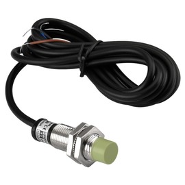 Heschen M12 Inductive Proximity Sensor Switch PR12-4DN Cylindrical Type Detector 4mm DC12-24V 3-Wire NPN NO(Normally Open) CE