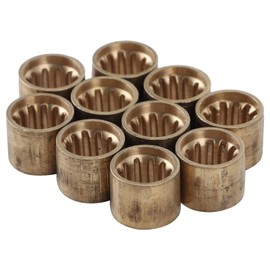 Zunate Pool Cue Ferrules, 9/9.5/10 mm Pool Billiard Cues Tips Copper Pool Cue Shaft Ferrule Replacement for Pool Table Billiard Pool Cue Care(9.5MM [with teeth])