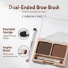 Qwesure Xixi Eyebrow Powder 2 Colours with Double Applicator, Brow