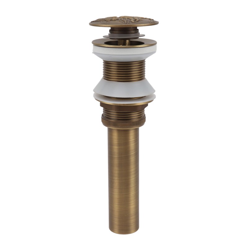Bathroom Kitchen Sink Drain All Copper Pop Up Sink Drain