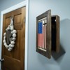 American Flag Hidden Gun Storage Cabinet - Stand For The