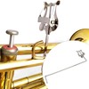 Marching Clamp-On Silver Music Sheet Clip Sheet Replacement for Bass