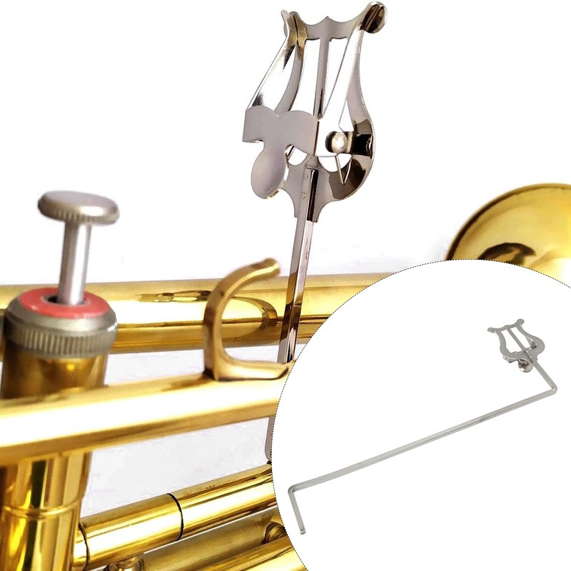 Marching Clamp-On Silver Music Sheet Clip Sheet Replacement for Bass