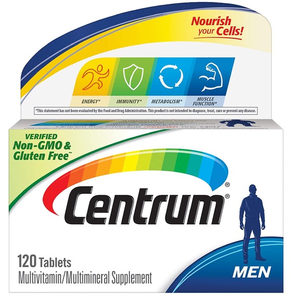 Centrum Multivitamin for Men, Multivitamin/Multimineral Supplement with Vitamin D3, B Vitamins and Antioxidants - 120 Count