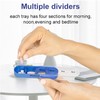 DQZSY Stackable Pill Organizer 4 Times a Day Pill Organizer