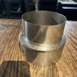 6” To 5” Stainless Steel Stove Pipe Reducer/increaser 316SS Welded