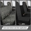 FIOQE Truck Seat Cover Front Solid Bench Seat Covers with