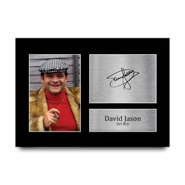 HWC Trading A4 David Jason Only Fools & Horses Del Boy Gifts Printed Signed Autograph Picture for TV Show Fans