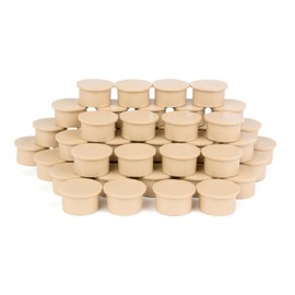 SummitLink Pool Fence Hole Plug Deck Patio Ground Cover Caps (50pcs, Beige (Heavy Duty))