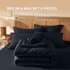 Laojin Balhen Full Size Comforter Set 8 Pieces, Seersucker Bed