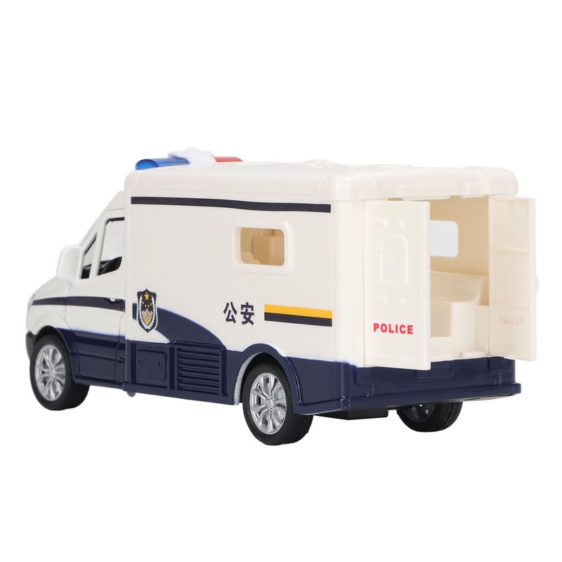 Kids Vehicle Toy 4 Door Opening Simulated Pull Back Alloy