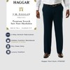 Haggar Men's Suit Pant, Dark Grey Heather, 44Wx32L