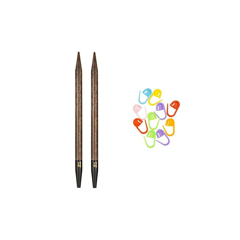Lykke Knitting Needles Interchangeable Tips Driftwood 5 inches long (13cm)