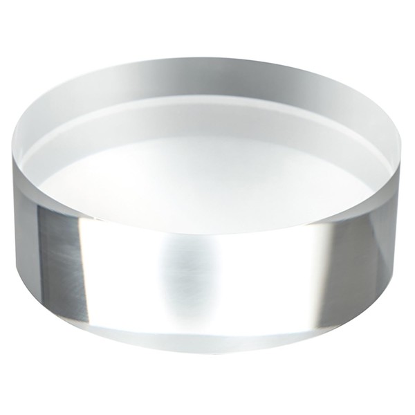 CiaoHER 2in Thickness 5in Diameter Acrylic Disc Display Block Clear