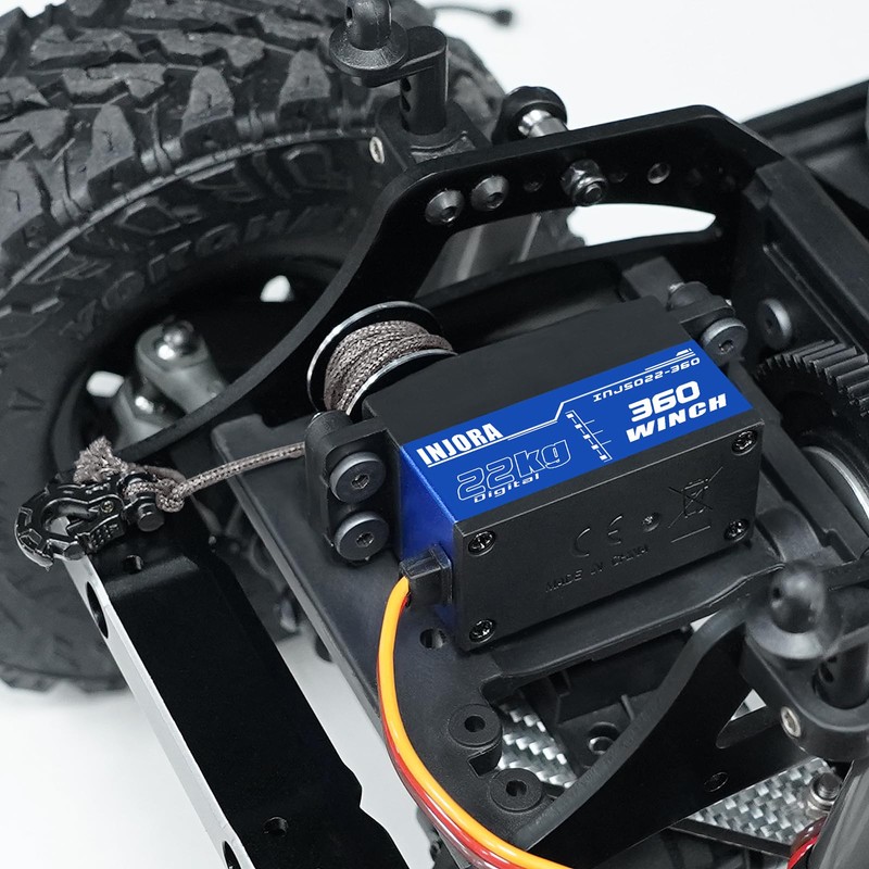 INJORA INJS022-360 22KG 360° Rotation Digital Servo with 25T Low