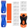 3 pcs Plastic Razor Blade Scrapers with 110 Blades, BOSOIRSOU