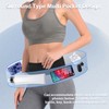 Running Waist Bag Multi Independent Pockets Elastic Breathable Thin Light