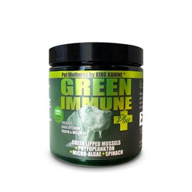 King Kanine Green Inmune Plus Multivitamin and Mineral 6 oz | Organic Powder to Improve Join Mobility & Allergy Relief | Inflammatory Supplement for Dogs Care | Veterinarian Approved