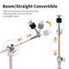 Seteol Heavy Duty Boom Cymbal Stand, 2-in-1 Convertible Boom/Straight Stand,