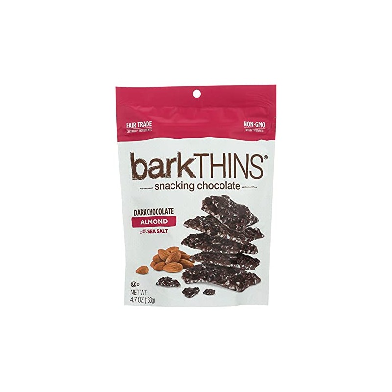barkTHINS Snacking Chocolate Dark Chocolate Almond with Sea Salt 4.70