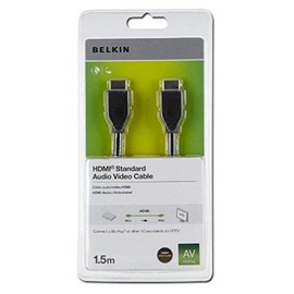 Belkin F3Y017R1.5MBLK - BELKIN HIGH SPEED HDMI CABLE 1.5M