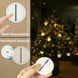 UTOI Wireless Remote Control Outlet Plug with Remote Switch, 15A Remote Outlet Switch, 656ft RF Range Remote for Christmas Tree Lights, Indoor Lamps, Garbage Disposal & Appliances, Expandable, White