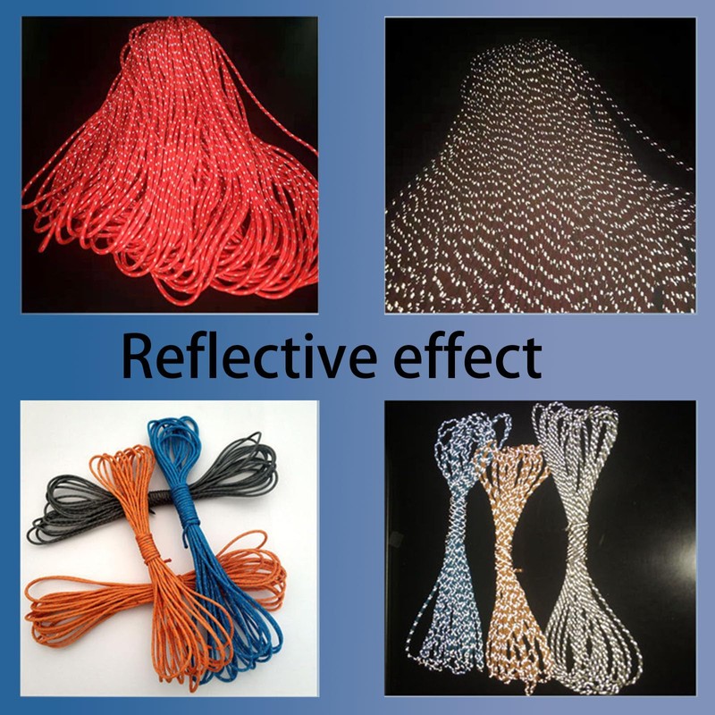 Dyneema Reflective Rope -2mm 400kg Fracture Strain - Suitable for