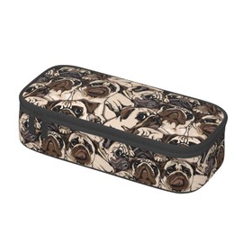 GVGOAGL Funny Pug Dog Pencil Case Organizer Big Capacity Pencil Pouch Stationery With Zipper School Supplies Pencil Bag For Girls Boys Office