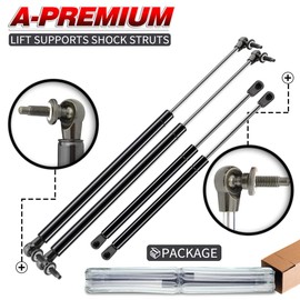 A-Premium Rear Window and Tailgate Rear Hatch Lift Supports Shock Struts Replacement for Jeep Grand Cherokee WK WH 2005-2010 4-PC Set
