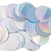 Paillettes de lentejuelas sueltas holográficas plateadas para bordado, novia, apliques,