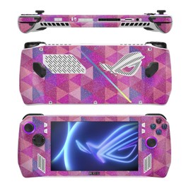 MightySkins Glossy Glitter Skin Compatible with Asus ROG Ally - Pink Kaleidoscope | Protective, Durable High-Gloss Glitter Finish | Easy to Apply
