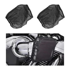 Dickno - 2 fundas de filtro de aire para coche, a prueba de polvo, filtro de aire frío, filtro de aire para automóviles para filtros de entrada de aire de alto flujo, accesorios universales para